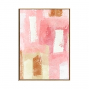 Quadro Decor Abstrato tons de rosa 2 