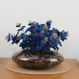 Arranjo de Flores Artificiais Eucalipto Azuis Toque de Realismo