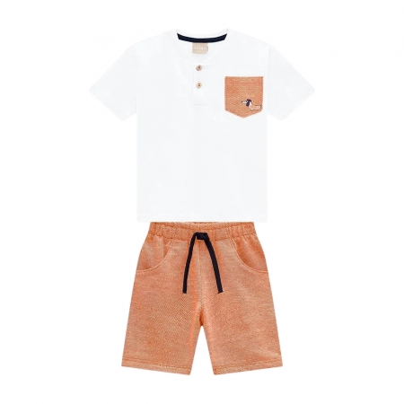 Conjunto Infantil Menino Camiseta e Bermuda - Milon 15076