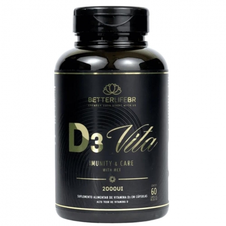 D3 Vitamina 2000UI Vita 60 Cápsulas - BETTERLIFE