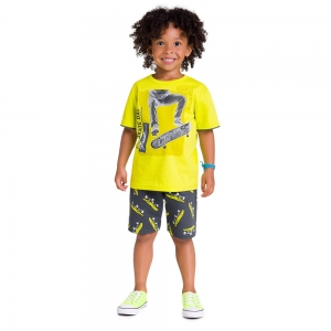 Conjunto Infantil Menino Verão Camiseta e Bermuda Kyly 112175