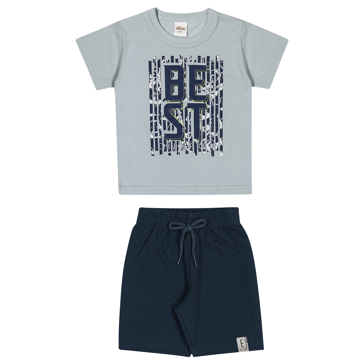 Conjunto Infantil Masculino Camiseta e Bermuda - ELIAN 221134