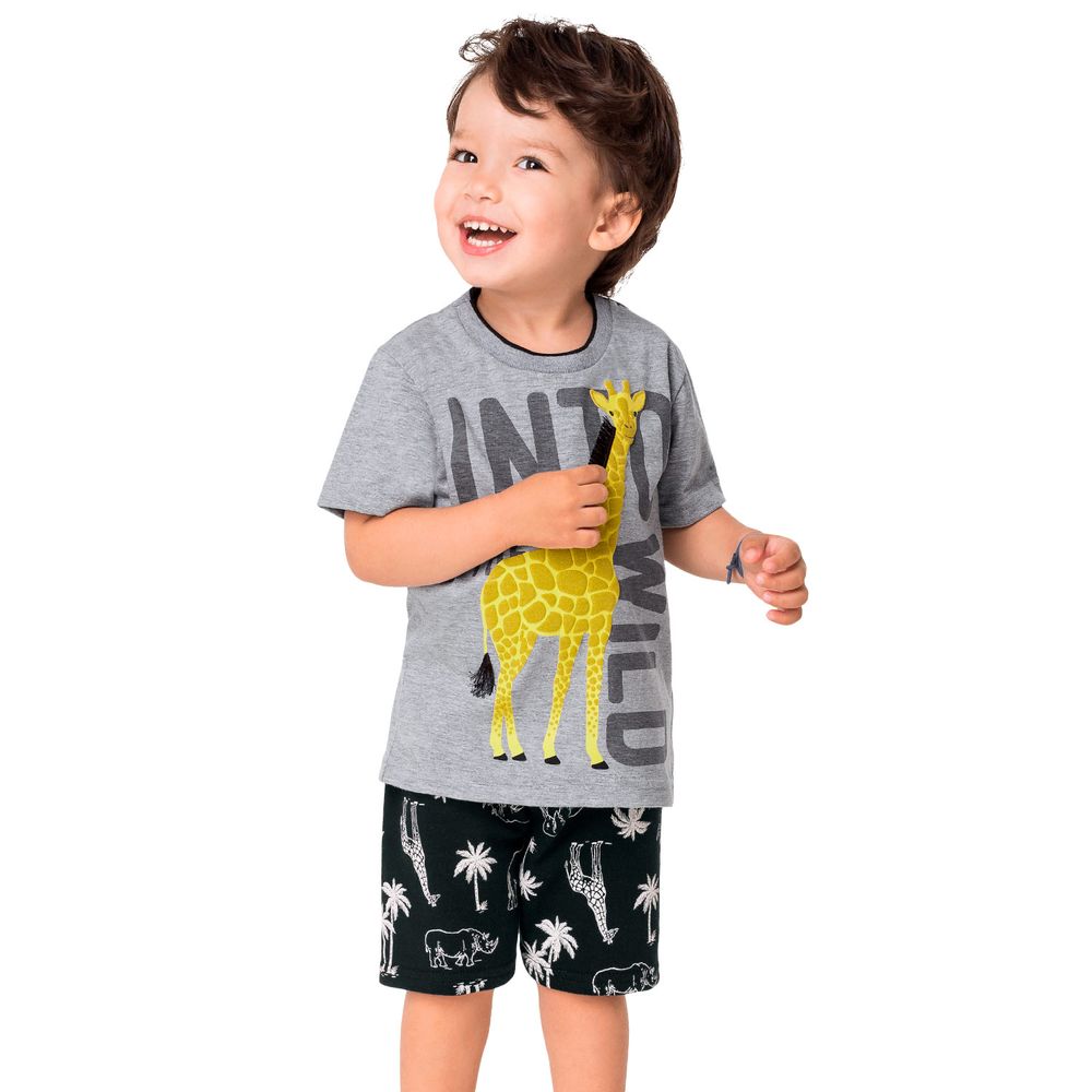 Conjunto Infantil Menino Camiseta e Bermuda Kyly 111198