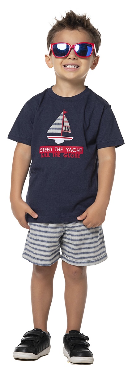 Conjunto Infantil Menino Camiseta e Bermuda Vrasalon 325.485