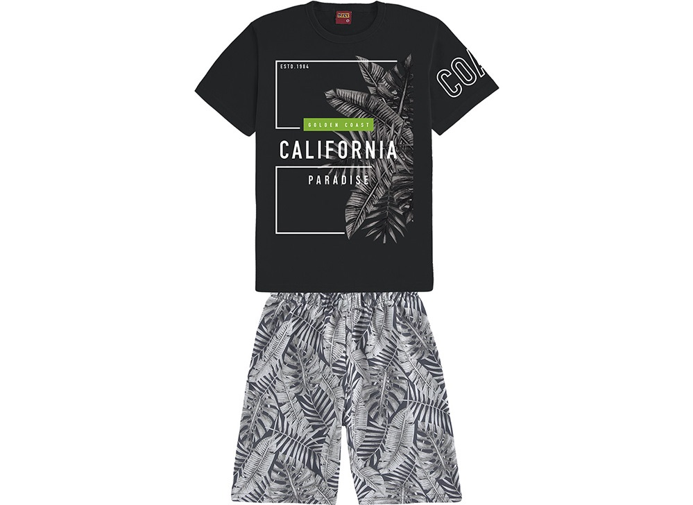 Conjunto Juvenil Menino Camiseta e Bermuda - Kyly 110994
