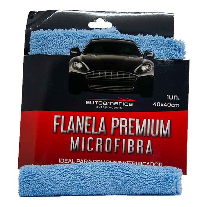 Flanela Premium Azul 40X40CM - Corte Lazer