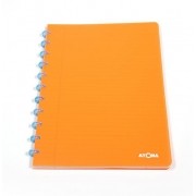 Caderno A4 72 fls laranja NEON Atoma
