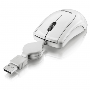 Mouse USB retrátil 1200 dpi branco MO162 Multilaser