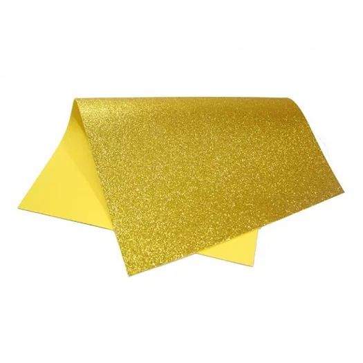 EVA glitter 40x60 amarelo Dubflex