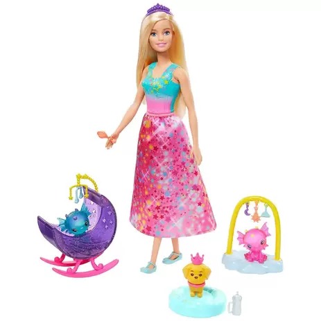 Boneca Barbie Dreamtopia Com Filhote De Dragão GJK49 Mattel