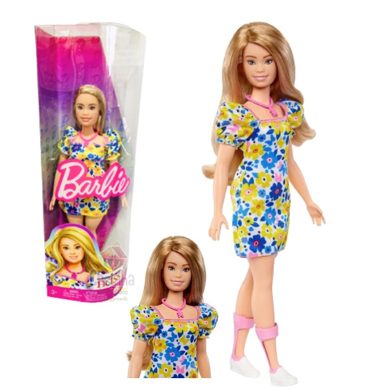 Boneca Barbie Loira Com Síndrome De Down Mattel