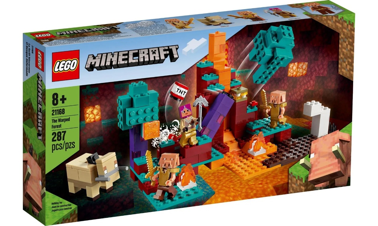 Lego Minecraft A Floresta Deformada 287 Peças 21168