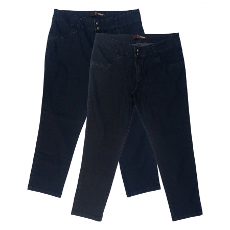 Kit 02 Calças Jeans Femininas Ref 46 Plus Size Tamanho 54