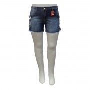 Short Jeans Feminino Rasgado Plus Size