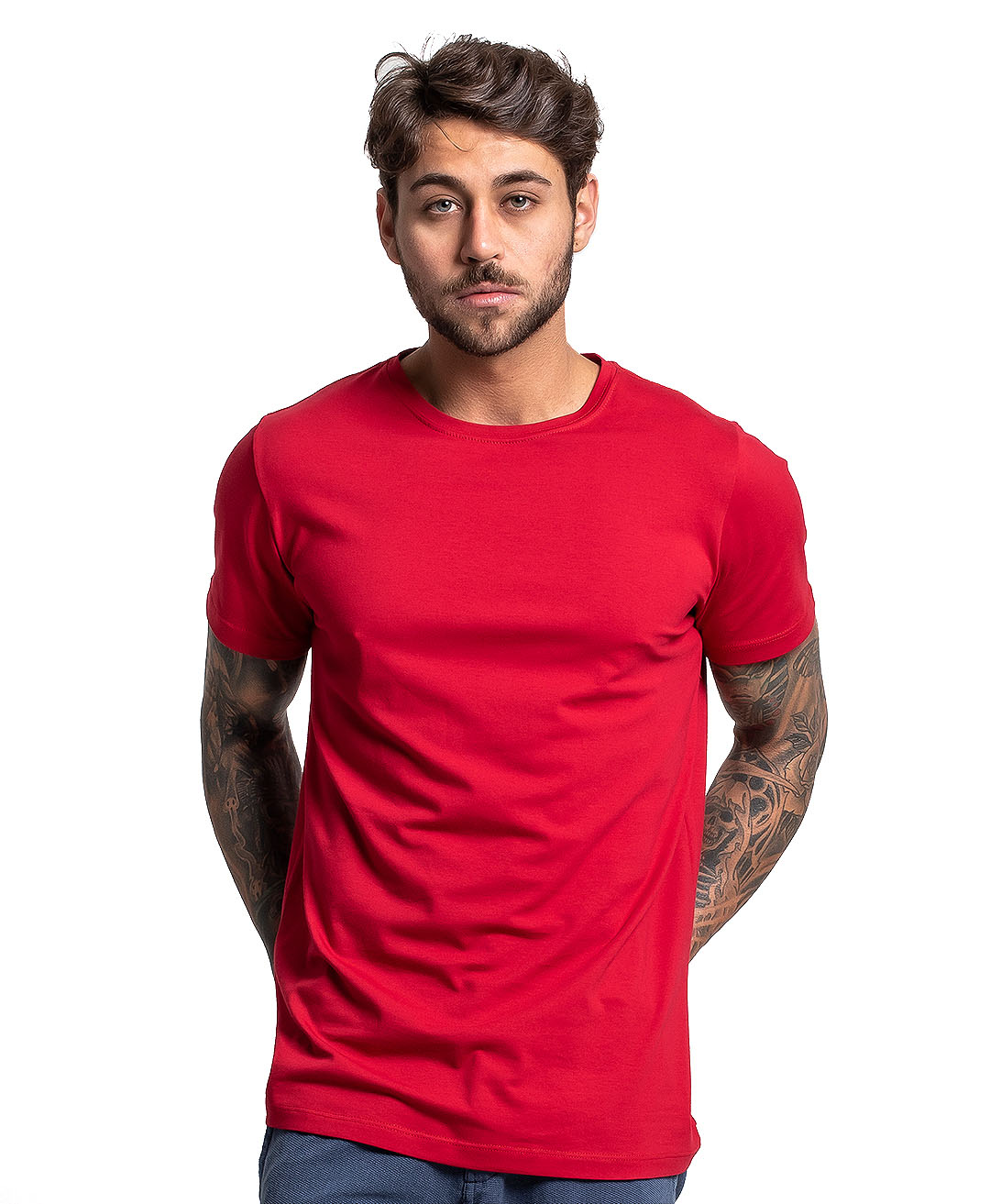 Camiseta Premium Next Edition Algodão PIMA Vermelha - Tflow