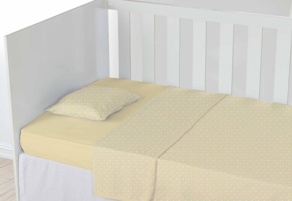 Kit Enxoval Bebe Completo 20 Peças Conforto de Bebê Céu Estrelado Amarelo
