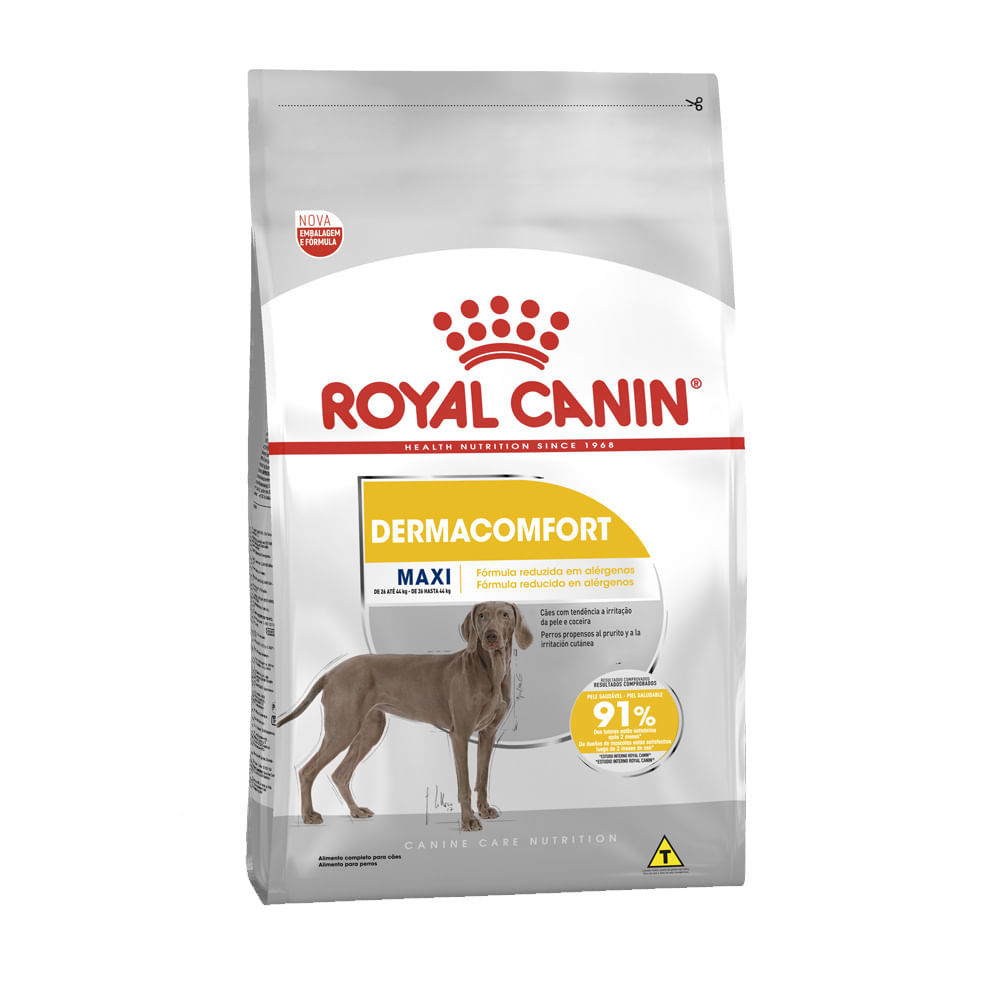 Ração Royal Canin Maxi Dermacomfort para Cães Adultos e Idosos de Raças Grandes 10kg