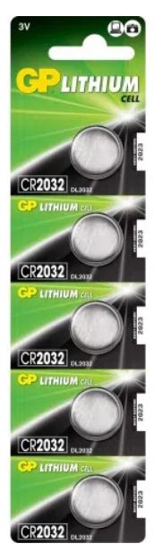 Bateria Lithium CR2032 3V 220mah - Blister com 5