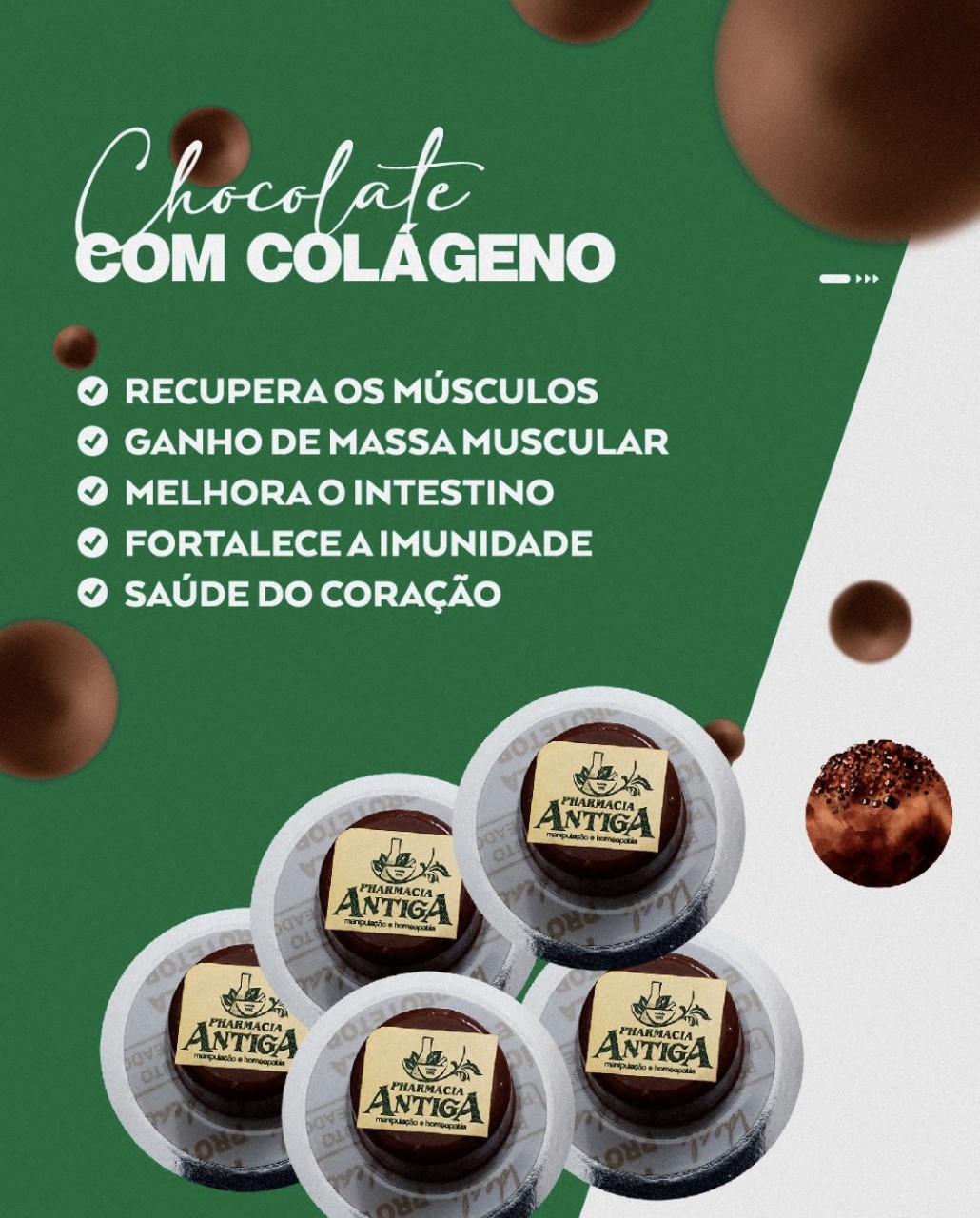 Chocolate com Colágeno - Bombom