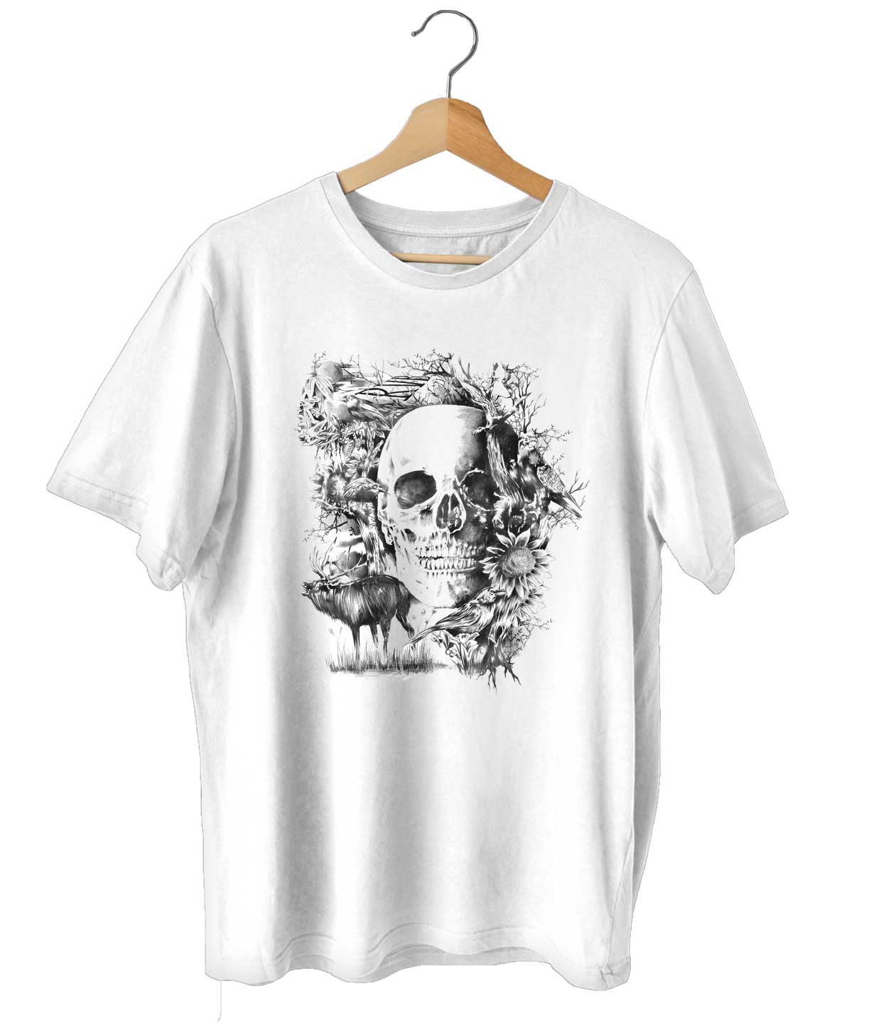 Camiseta Caveira Folk - Masculino