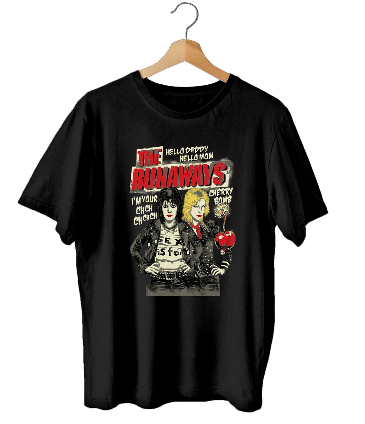 Camiseta Cherry Bomb - The Runaways - Masculino