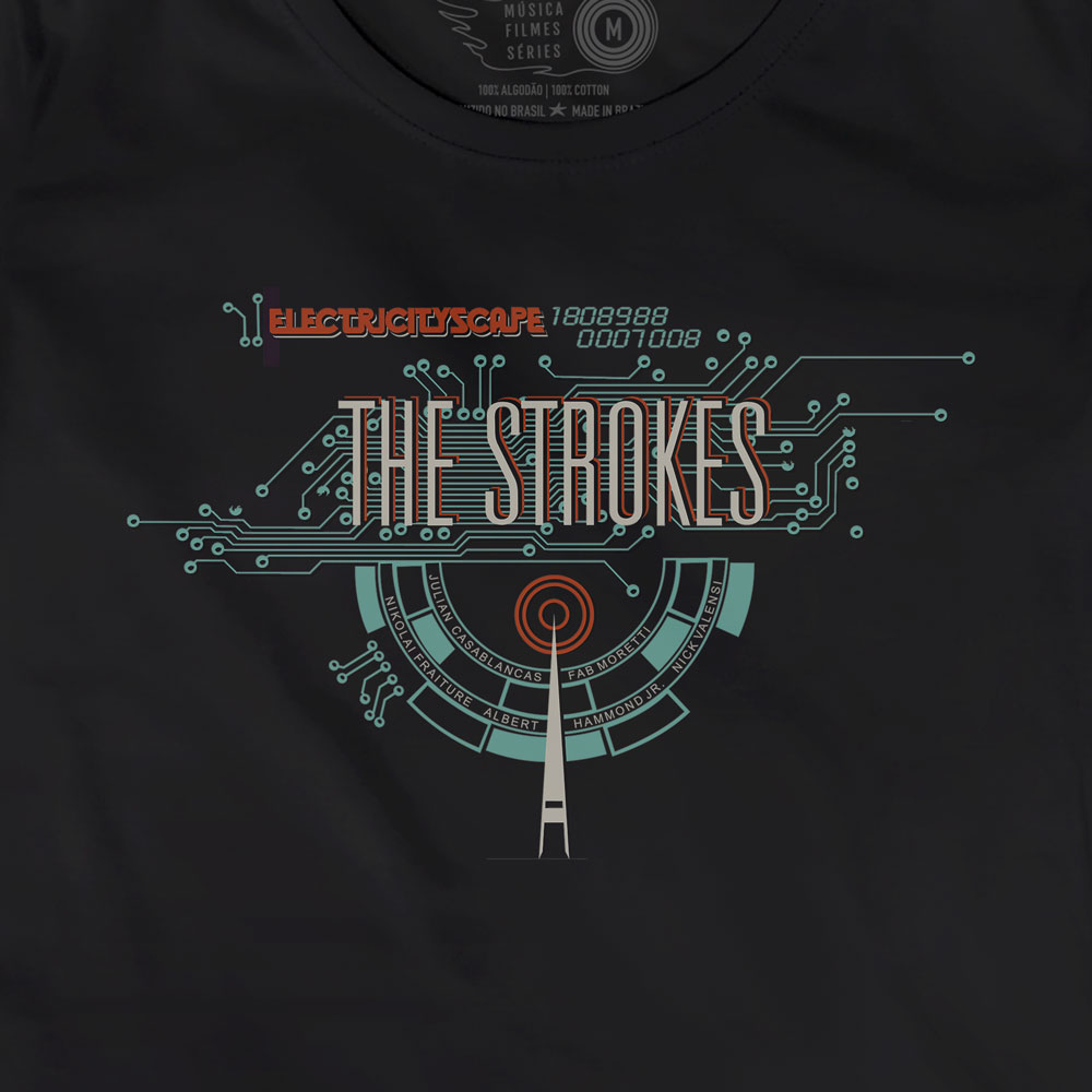 Camiseta Electricityscape - The Strokes - Feminino