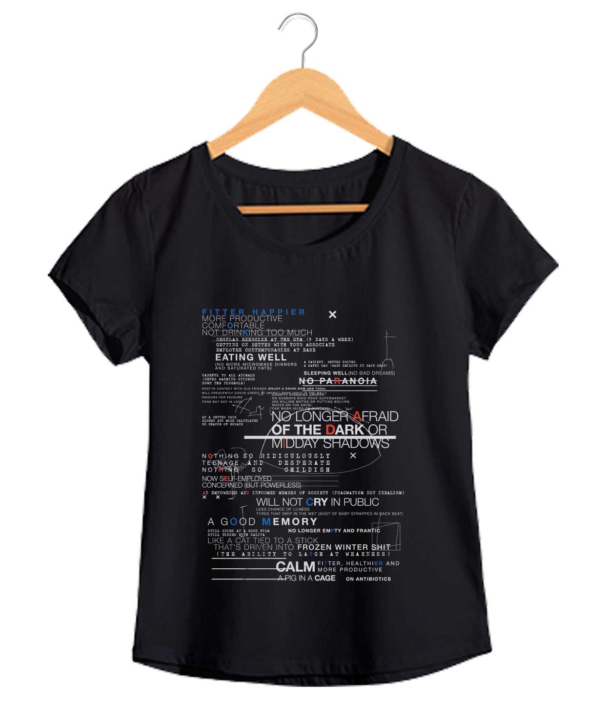 Camiseta Fitter Happier - Radiohead - Feminino