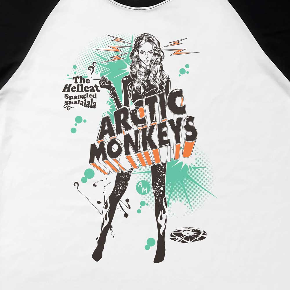 Camiseta Raglan The Hellcat Spangled - Arctic Monkeys