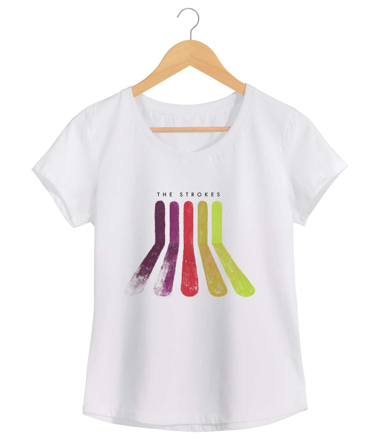Camiseta Rainbow - The Strokes - Feminino