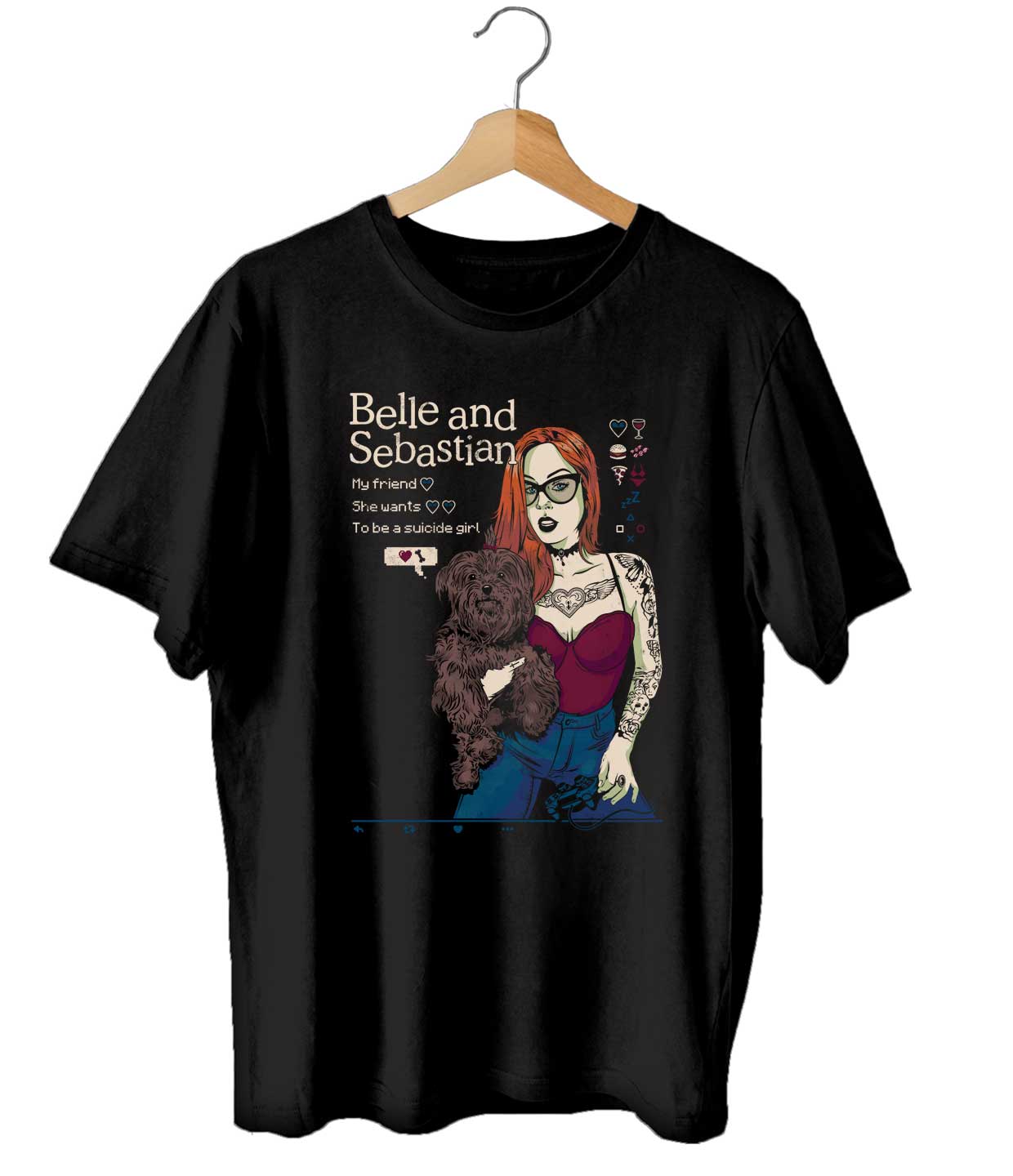 Camiseta Suicide Girl - Belle and Sebastian - Masculino