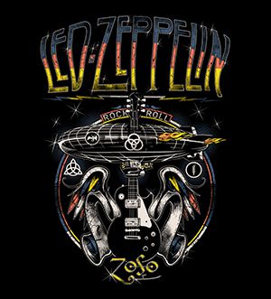 Camsieta - Rock And Roll - Led Zeppelin - Infantil