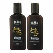 Kit Shampoo para Barba + Condicionador para Barba Black Barts® Single Ron