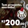 CARTÃO VALE COMPRAS PRESENTE DE NATAL BLACK BARTS - R$200,00