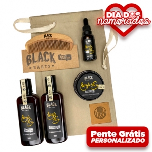Kit Pente Grátis + Óleo + Balm + Shampoo + Condicionador + Bag Artesanal