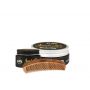 Kit Pomada Modeladora Efeito Molhado + Balm para Barba + Pente de Madeira para Barba Black Barts® Single Ron