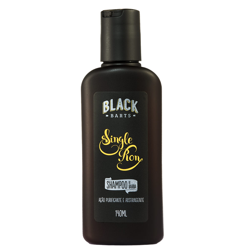 Black Box com Pente Grátis + Óleo + Balm + Shampoo + Condicionador + Bag Artesanal - Black Barts