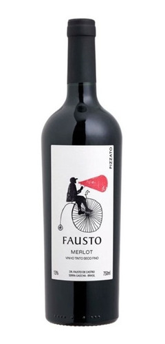 Vinho Pizzato Fausto Merlot - 750ml