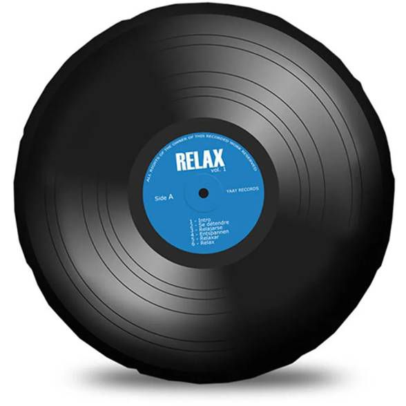 Almofada Disco de Vinil LP Bolachão - Relax