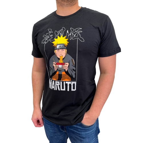 Camiseta Naruto Uzumaki - Lamen Preto