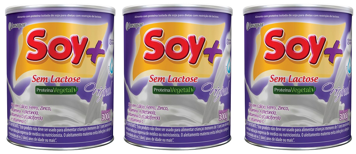 Suprasoy Soy + Original Sem Lactose 3x300g-Supra Soy