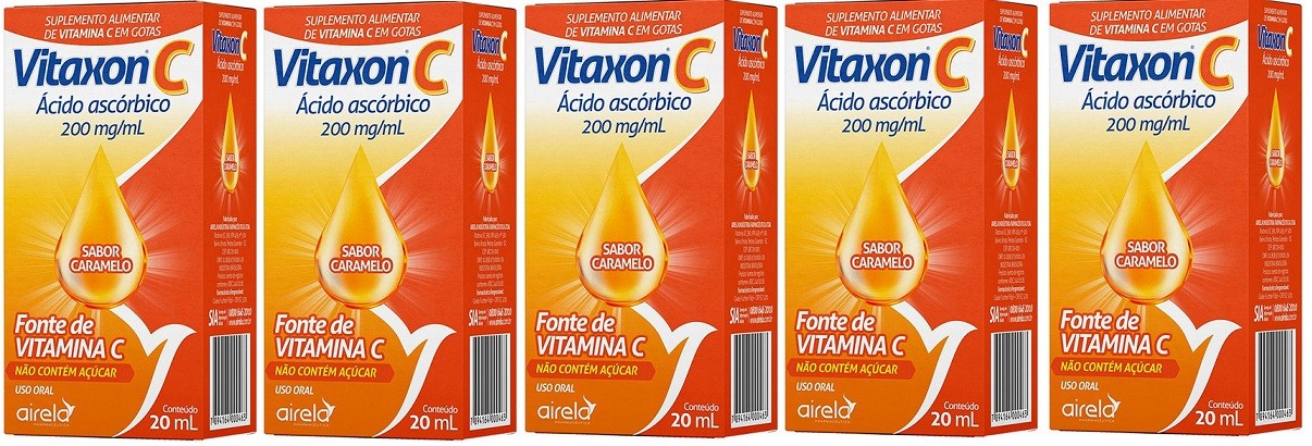 Vitaxon C Vitamina C Gotas 200mg 100% IDR 20ml 5 Unidades