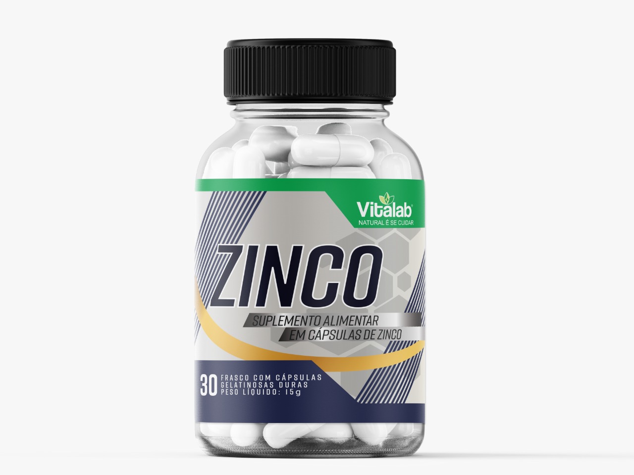 Zinco 500mg IDR 414% 30 Caps Aux. Cabelos, combate depressão