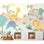 Painel de parede quarto de bebê Safari baby