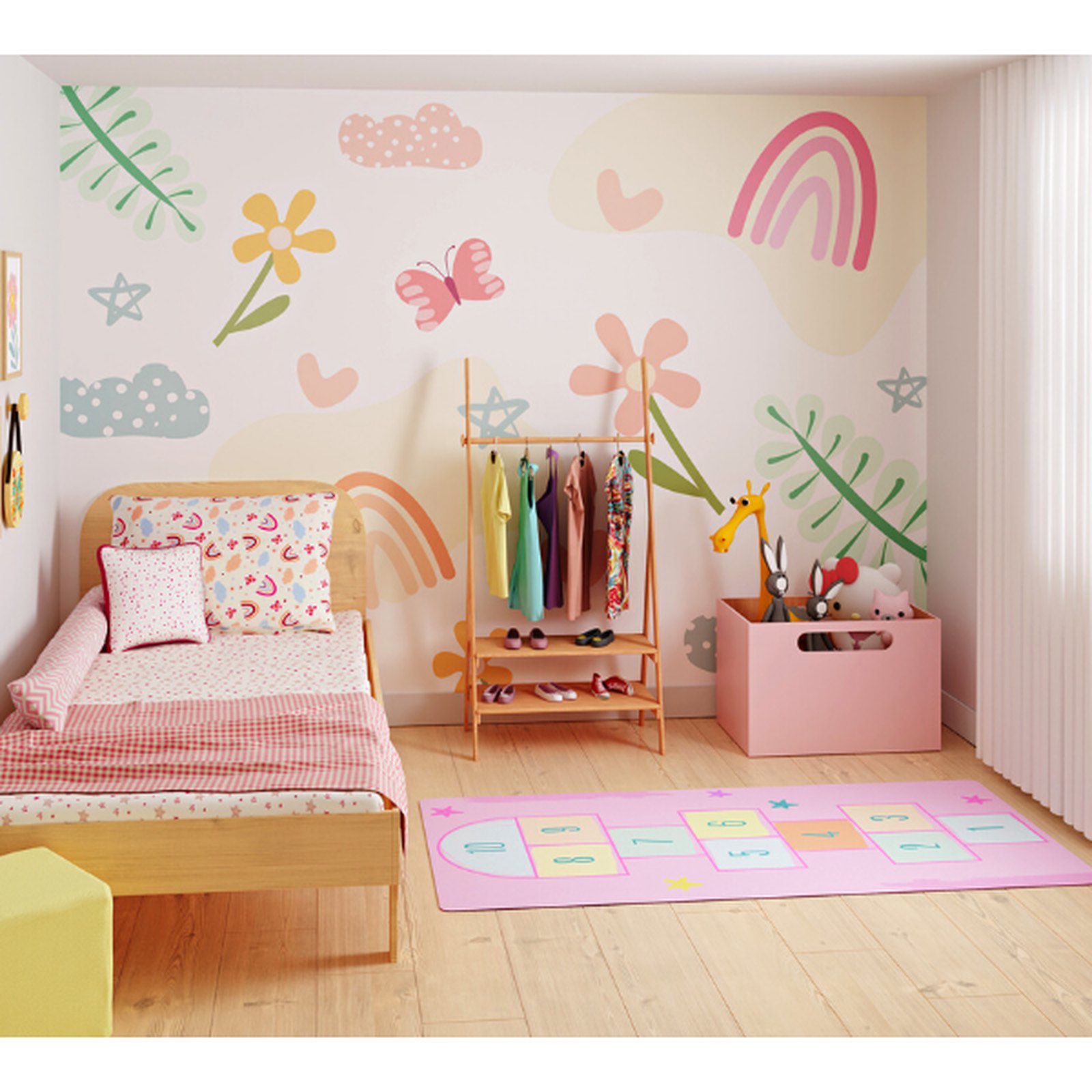 Almofada decorativa Infantil 100% algodão Chuvisco rosa