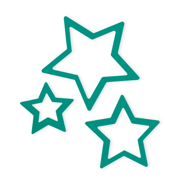 Aplique de parede infantil estrela verde
