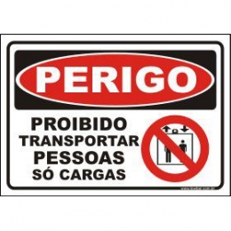 Proibido transportar pessoas