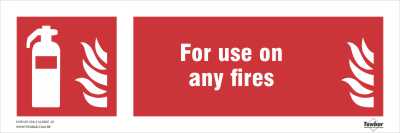 Para uso em  qualquer tipo  de incêndio - For use on any fires