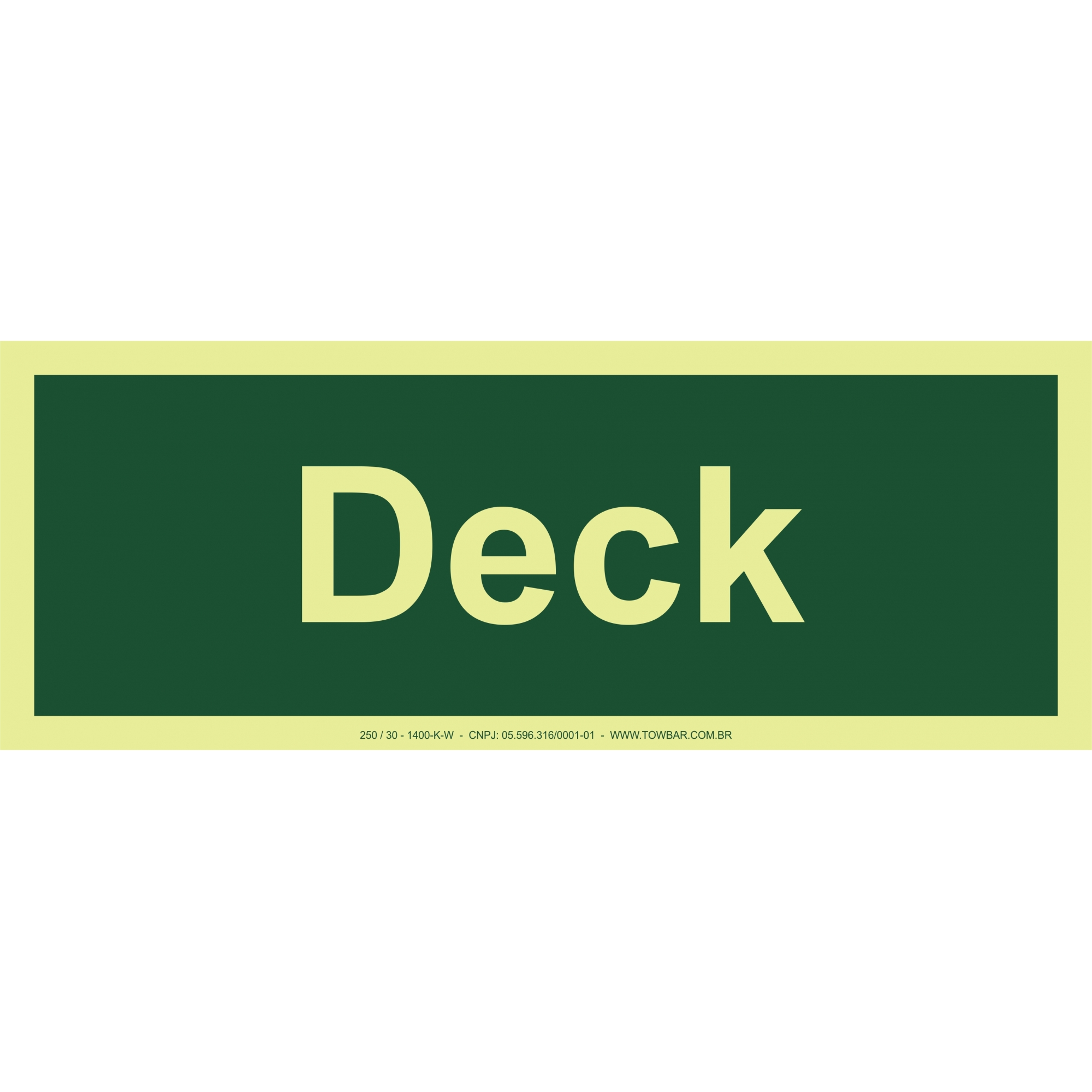 Deck  - Towbar Sinalização de Segurança