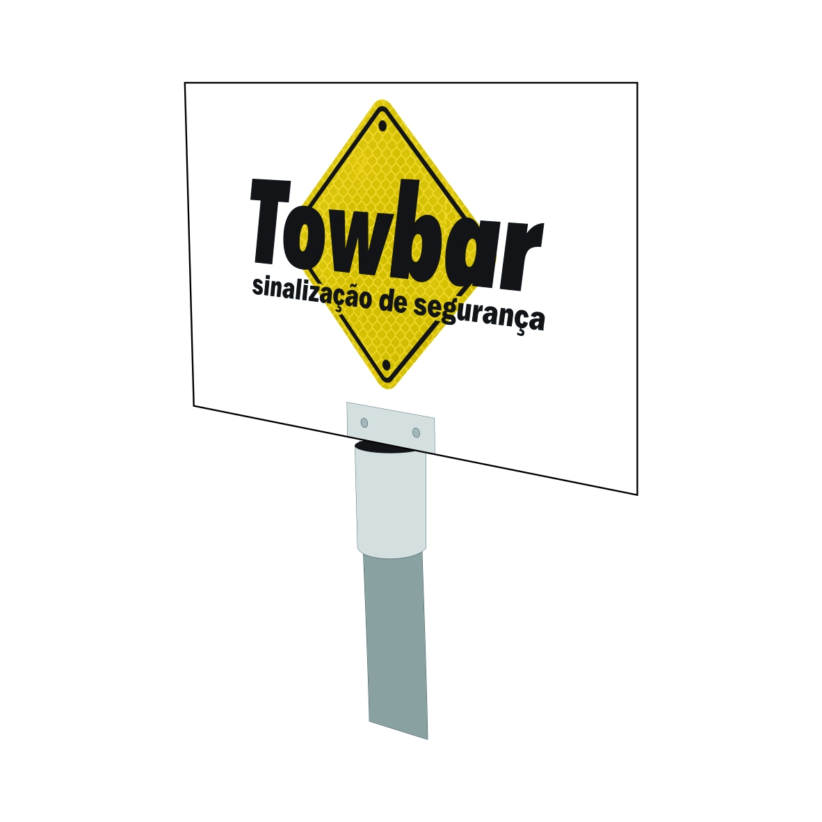 Placa de publicidade  - Towbar Sinalização de Segurança