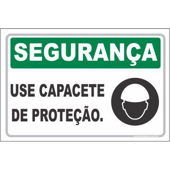 Use Capacete de Proteção  - Towbar Sinalização de Segurança